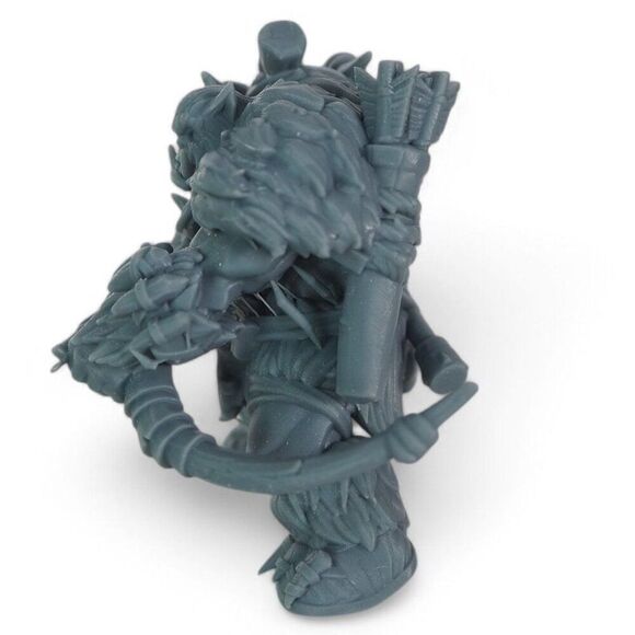 Orc Ranger with Bear Mini Miniature 3D Resin Print DnD Figure Unpainted - Picture 2 of 5